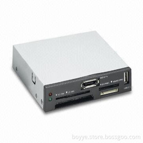 Internal Multi-card Reader with USB 2.0 Interface, Made of Plastic and Metal